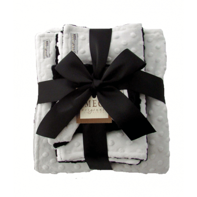 Black and White Baby Blanket Gift Set