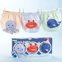 Beach Bums 3-Piece Diaper Cover Gift Set
