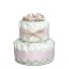 Mini Pink 2 Tier Organic Diaper Cake