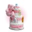 Pink Teddy 3-Tier Diaper Cake