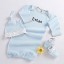 Welcome Home Baby 3-Piece Layette Set in Keepsake Gift Box (Blue)